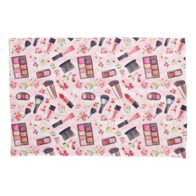 Aquarellfarben und Blumenzimmerstil Kissenbezug (Vorderseite)