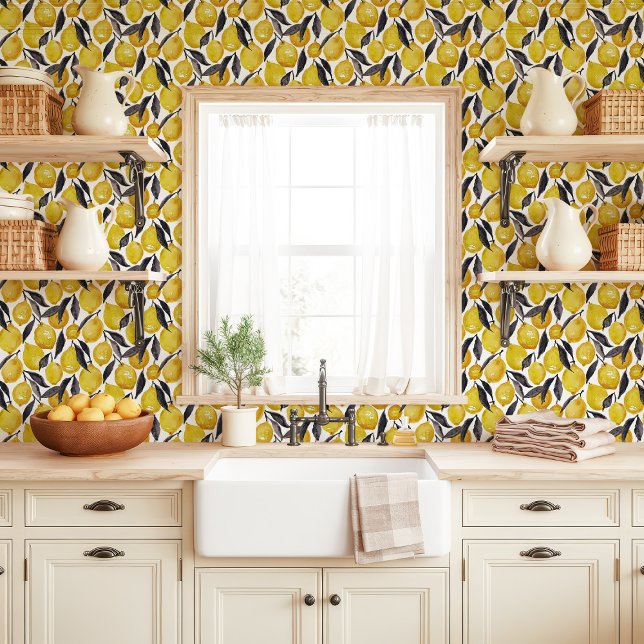 Aquarellfarben und graue Blätter Tapete (Von Creator hochgeladen)