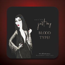 Aquarellfarben-Vampiress Extravagant Halloween Rechteckiger Pappuntersetzer