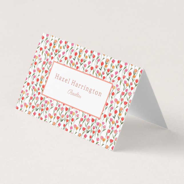 Aquarellfarben - Visitenkarte Personalisiert Visitenkarten (Vorderseite)