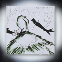 Aquarellfarben Vogue Fashion Holiday Cocktail Part