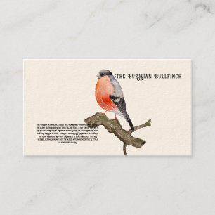 Aquarellfarben-Waldvogel Visitenkarte