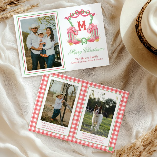 Aquarellfarben Weihnachten Boots Monogram Wappen F (Von Creator hochgeladen)