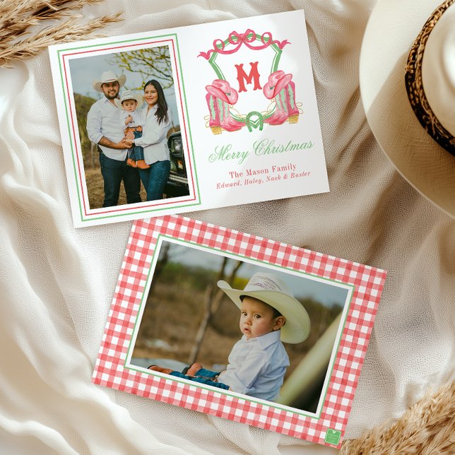 Aquarellfarben Weihnachten Boots Monogram Wappen F (Von Creator hochgeladen)