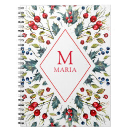 Aquarellfarben Weihnachtskalk Notizblock