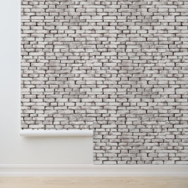 Aquarellfarben Weiße Ziegelmuster Grau Graue Elega Tapete