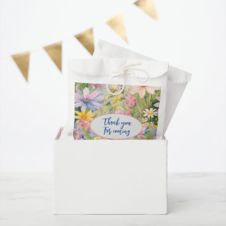 Aquarellfarben Wildblumen Brautparty Gefälligkeits Geschenktütchen