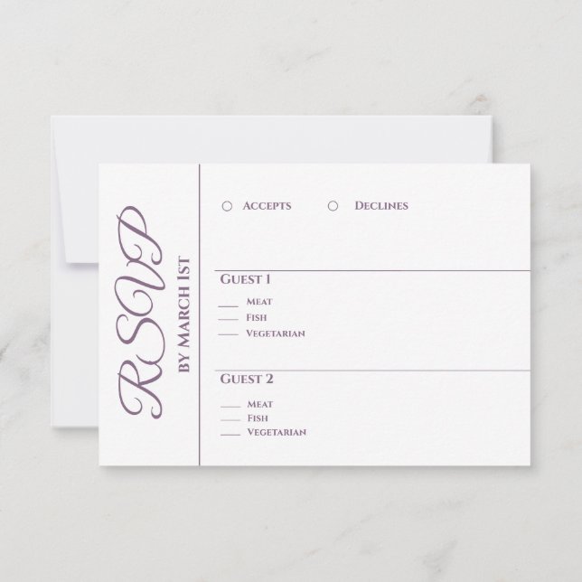 Aquarellfarben-Wir-Do-Wedding- RSVP Karte (Rückseite)