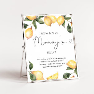 Aquarellfarben-Zitrone, wie groß das Bauchposter d Poster