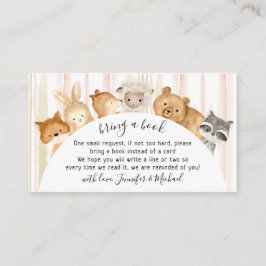 Aquarellfarbene, berühmte Forest Baby Tiere bringe Begleitkarte