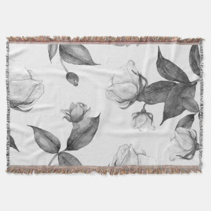 Aquarellfarbene Blume 12 Decke