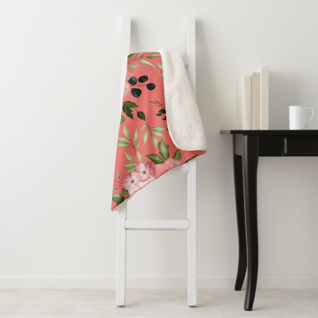 Aquarellfarbene Blume 26 Sherpadecke (Beispiel)