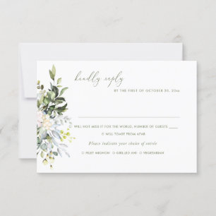 Aquarellfarbene Blume Blauer Kaugummi Eukalyptus,  Einladung