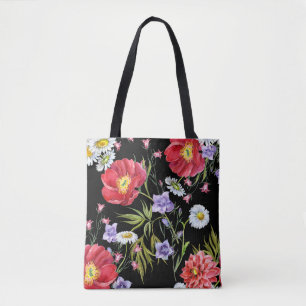 Aquarellfarbene Blume Bouquet: Nahtloses Muster