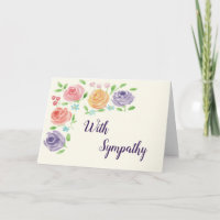 Aquarellfarbene Blume Große Schriftart Sympathieka