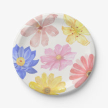 Aquarellfarbene Blume