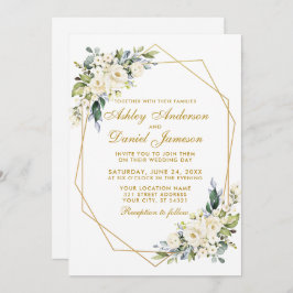 Aquarellfarbene Blumenrahmen Dusty Blue Foto Weddi Einladung