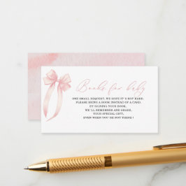 Aquarellfarbene Bugband Babyduschbücher für Kinder Begleitkarte