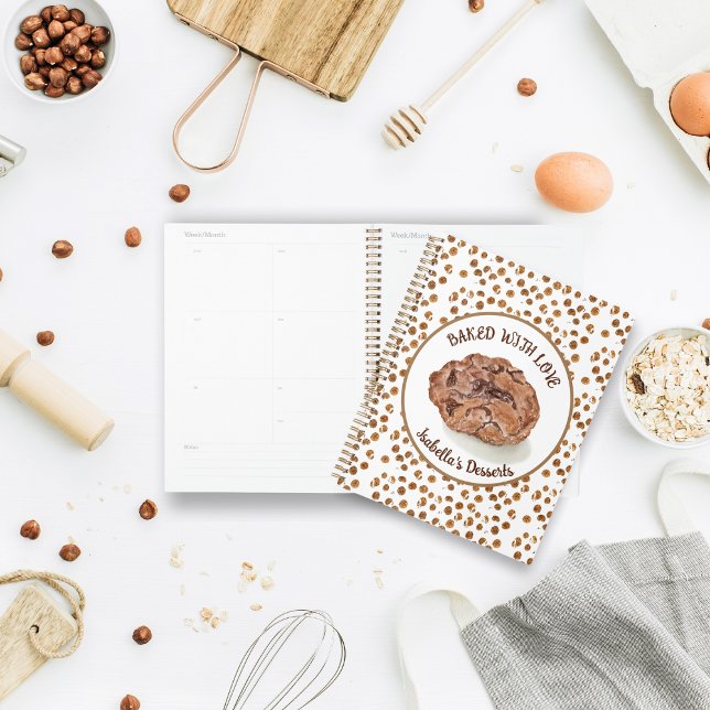Aquarellfarbene Chip-Cookies, gebacken mit Liebe Planer (Von Creator hochgeladen)