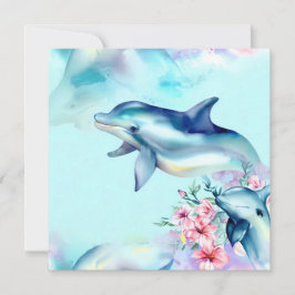 Aquarellfarbene Dolphin