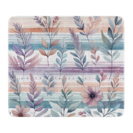 Aquarellfarbene Einrichtung der Küche Schneidebrett