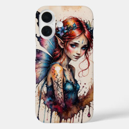 Aquarellfarbene kleine Märchenabdeckung iPhone 16 Hülle