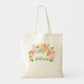 Aquarellfarbene Personalisierte Damen Leinwand Tas Tragetasche