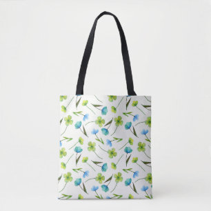 Aquarellfarbene Pflanze: Blumenmuster ohne Naht.