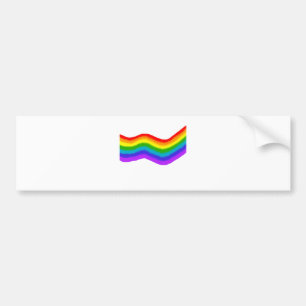 Aquarellfarbene Regenbogenfarben Autoaufkleber