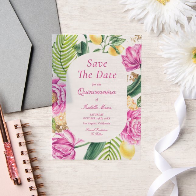 Aquarellfarbene Rosa Blütenstände (Hochzeit)