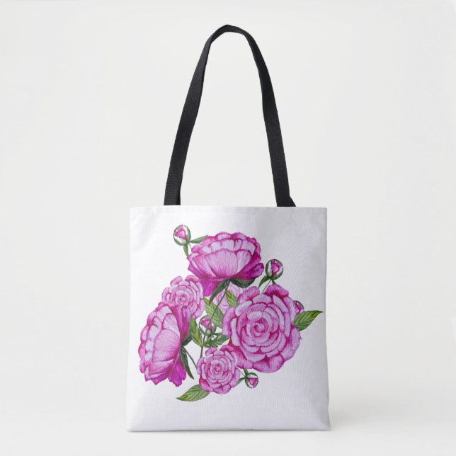 Aquarellfarbene Rosa-Pfennigfuchsen (Vorderseite)