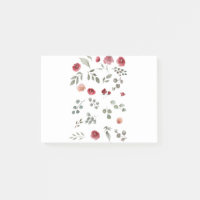 Aquarellfarbene Rose Grüne Blätter Blätter