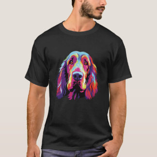 Aquarellfarbene Spinone Italiano Dog Long Slee T-Shirt