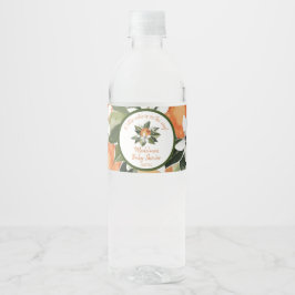 Aquarellfarbene Süsse auf dem Weg zur Babydusche Wasserflaschenetikett