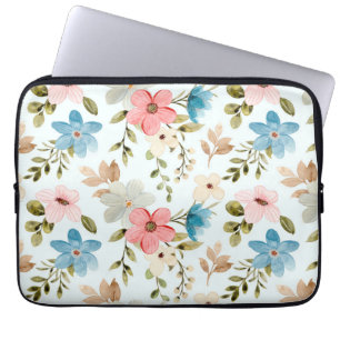 Aquarellfarbene Wildblumen Blumenmuster-67676 Laptopschutzhülle