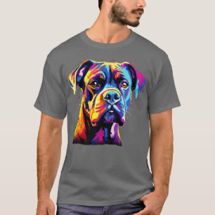 Aquarellfarbener Boxer-Hund Premium T-Shirt