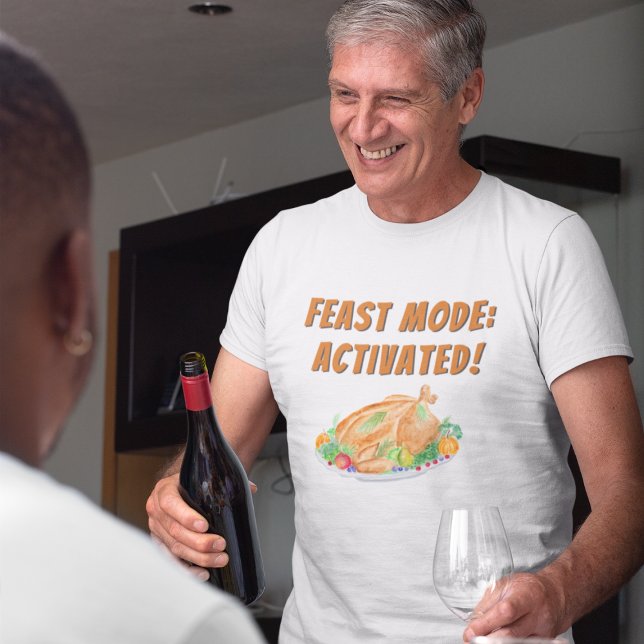 Aquarellfarbener Erntedank Türkei Festmodus T-Shirt (Von Creator hochgeladen)