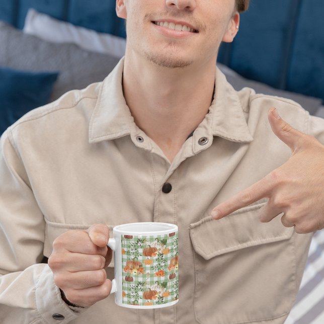 Aquarellfarbener Glitzer Pumpkin Hintergrund Tasse (Watercolor Glitter Pumpkin Backgrounds Mug)