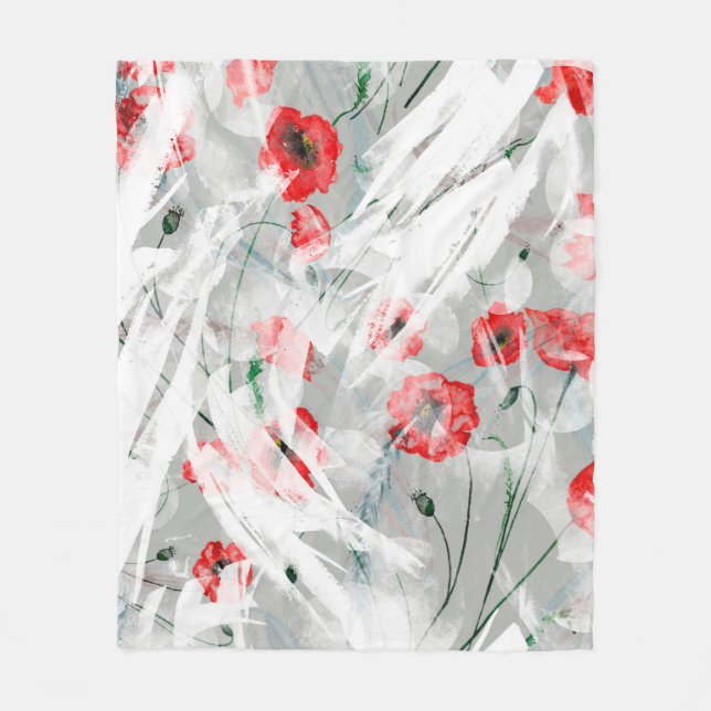 Aquarellfarbener Hintergrund Ein heller Farbspritz Fleecedecke (Vorderseite)