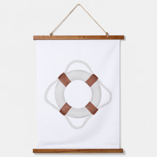 Aquarellfarbener Lebensraum Schönheitsdekoration Wandteppich Mit Holzrahmen