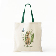 Aquarellfarbener Ostern Bunny Rabbit Personalisier