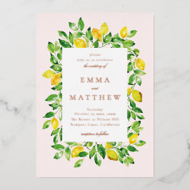 Aquarellfarbener Rahmen in beigefarbenem Hintergru Folieneinladung