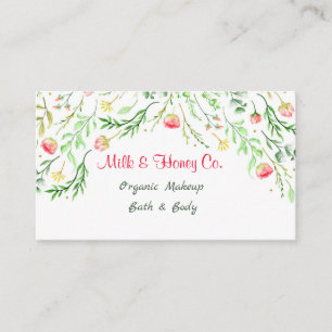 Aquarellfarbener Rahmen Visitenkarte