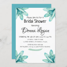 Aquarellfarbenes Aquamarines, florales Personalisi