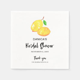 Aquarellfarbenes Brautparty Elegantes Party Serviette