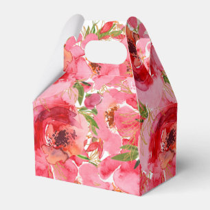 Aquarellfarbenes Brautparty Geschenkschachtel