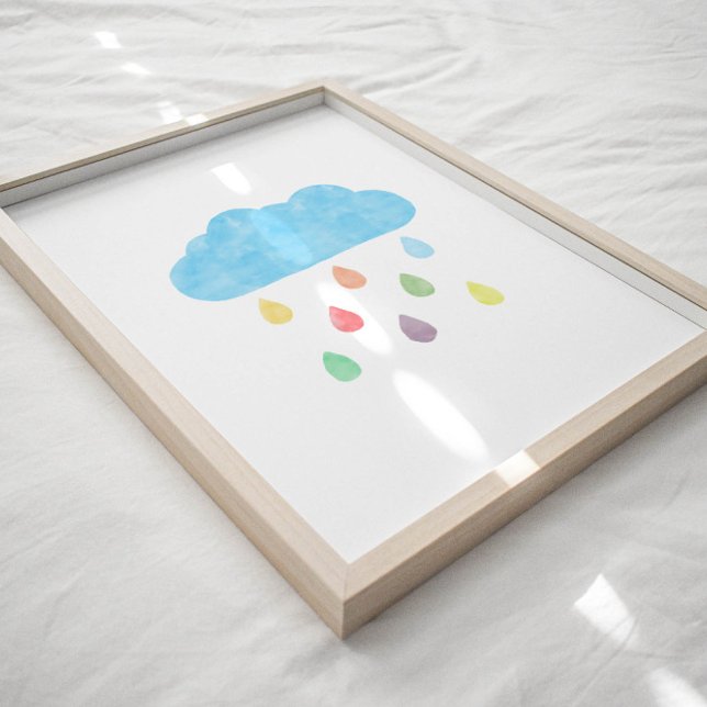 Aquarellfarbenes Cloud-Poster Poster (Von Creator hochgeladen)
