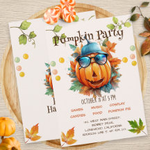 Aquarellfarbenes Halloween-Party