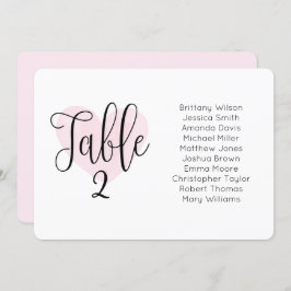 Aquarellfarbenes rosa Herz. Hochzeitskarte Einladung