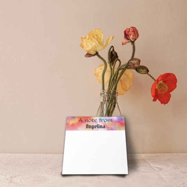 Aquarellfarbiger Spritzer Notizblock (Von Creator hochgeladen)